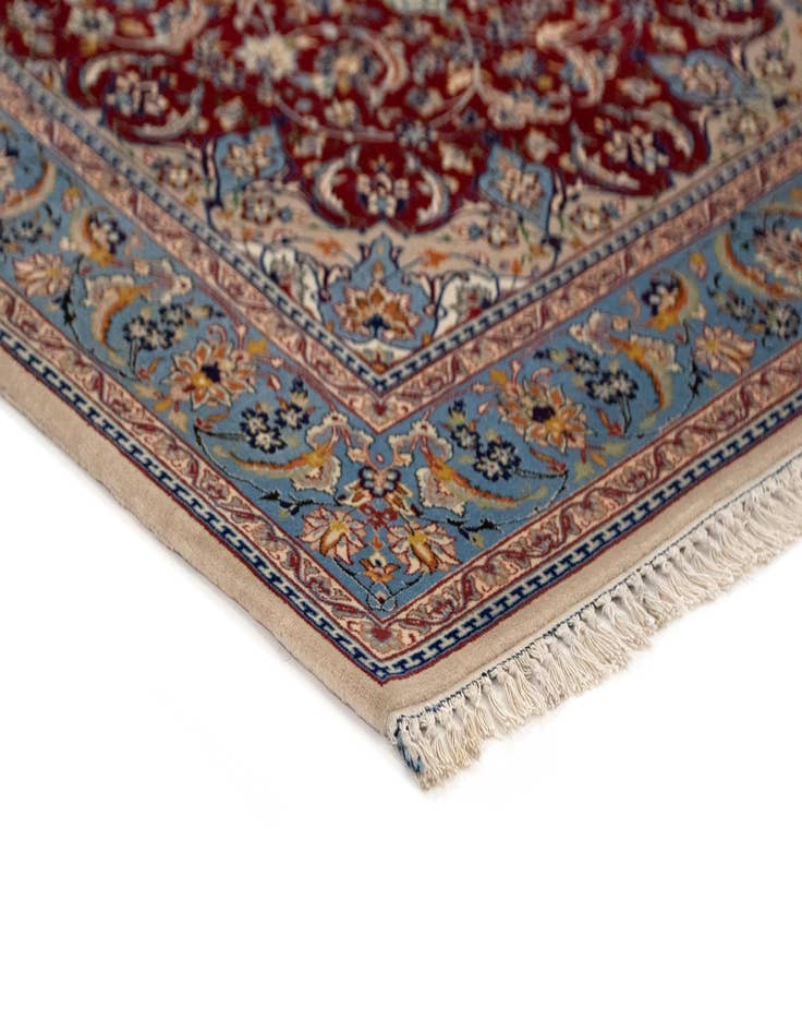 Detail image of  3' 5 x 5' 2  Hand Knotted Isfahan Persian Rug