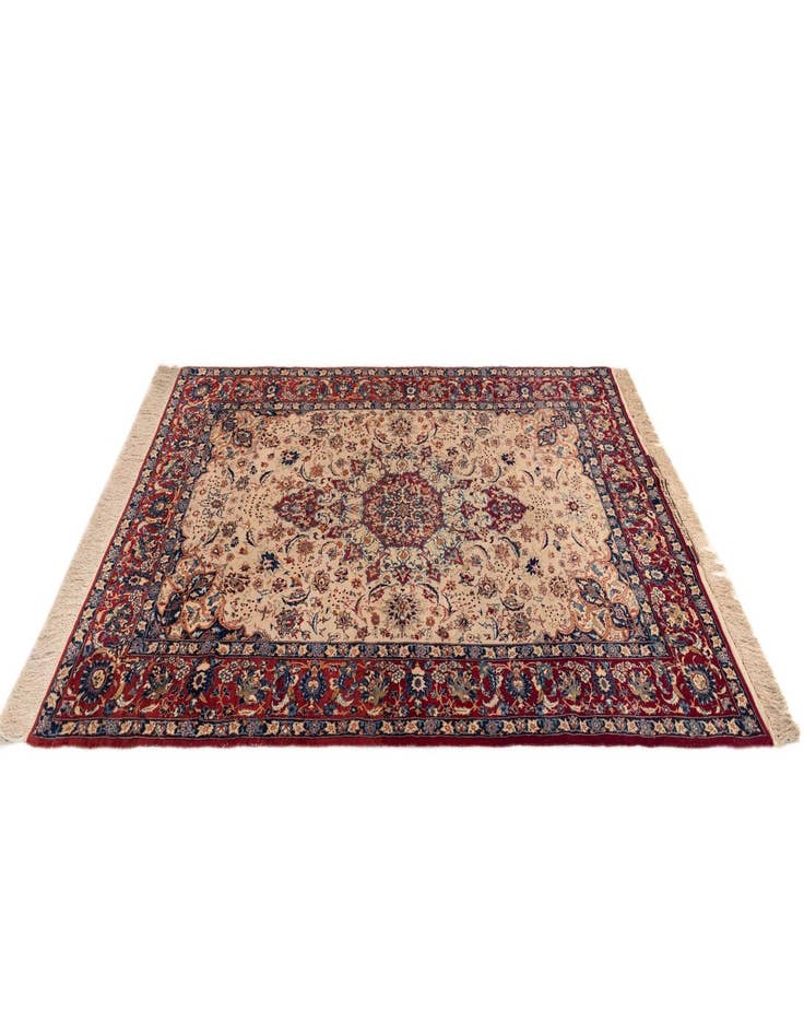 Detail image of  4' 8 x 7' 1 Isfahan Wool Rug