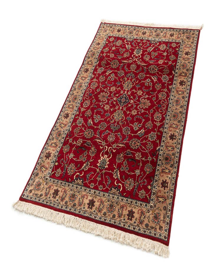 Detail image of  4' 3 x 6' 4  Hand Knotted Isfahan Oriental Wool Rug