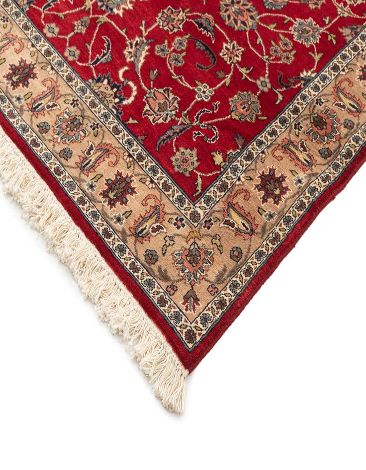 Detail image of  4' 3 x 6' 4  Hand Knotted Isfahan Oriental Wool Rug