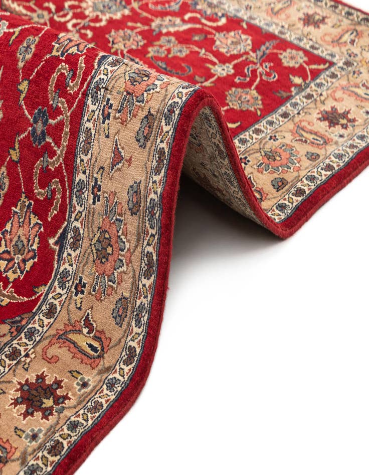 Detail image of  4' 3 x 6' 4  Hand Knotted Isfahan Oriental Wool Rug