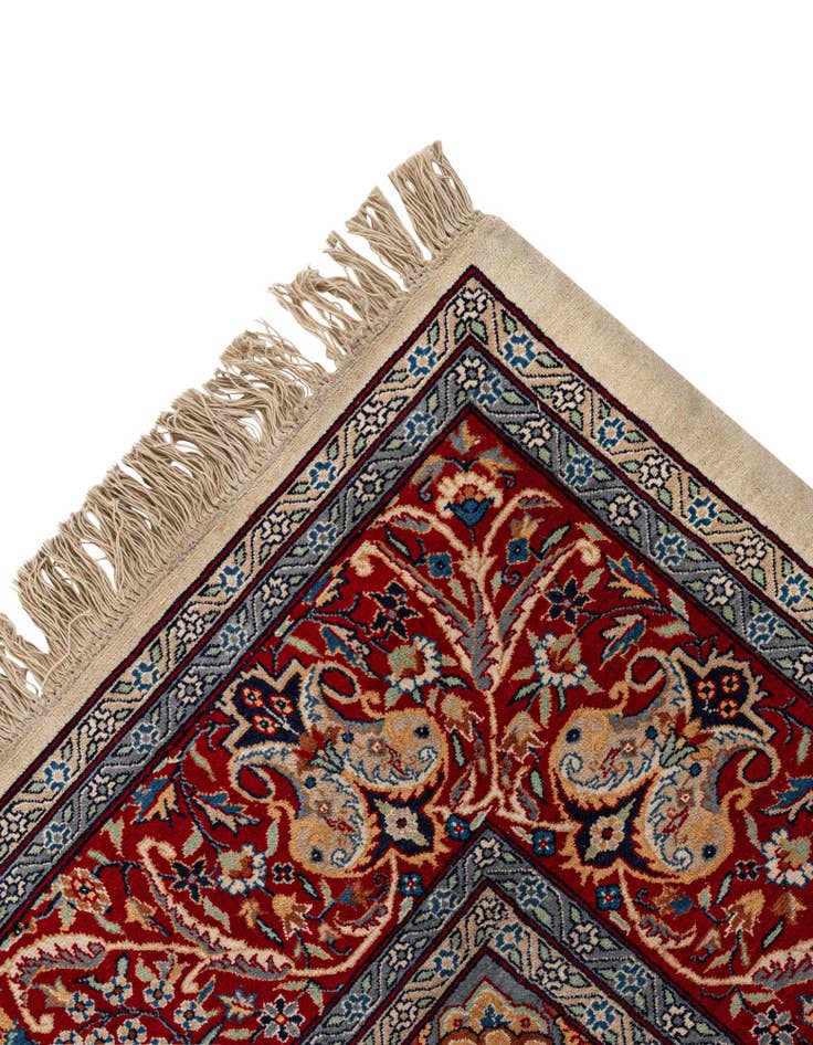 Detail image of  7' 3 x 10' 7  Hand Knotted Isfahan Wool Rug