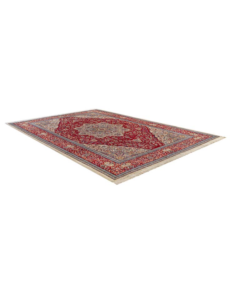 Detail image of  7' 3 x 10' 7  Hand Knotted Isfahan Wool Rug