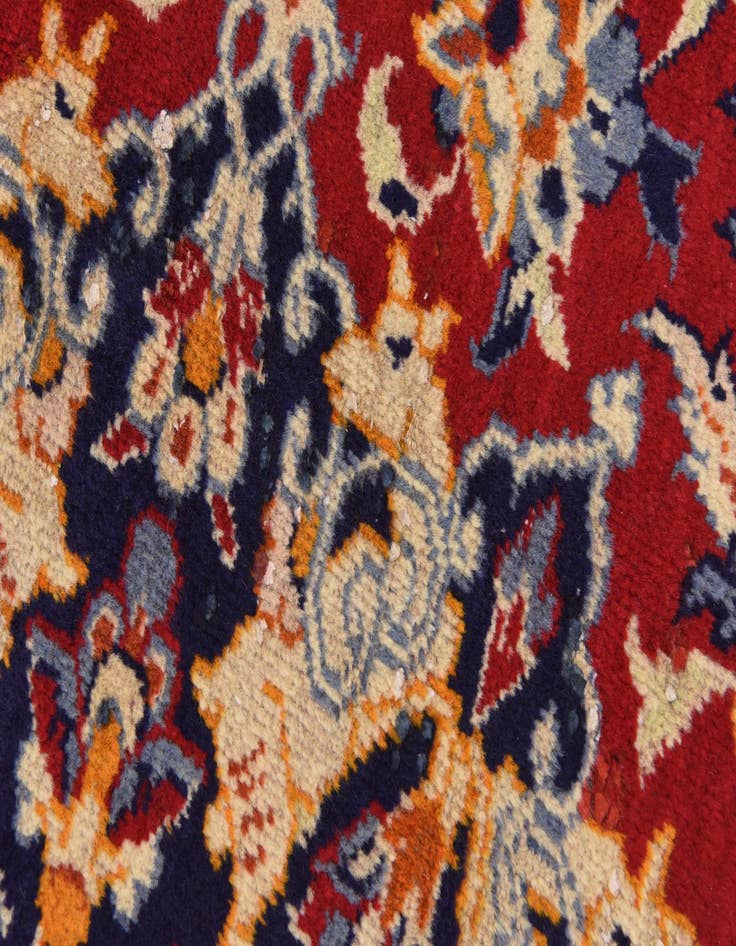 Detail image of  9' 9 x 13'  Hand Knotted Isfahan Persian Wool Rug