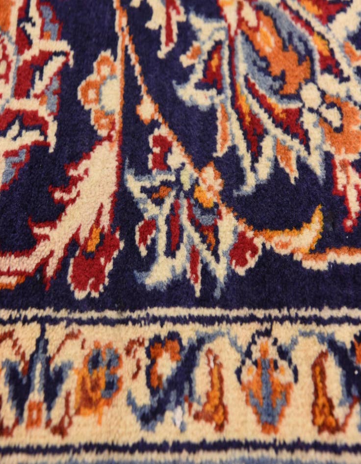 Detail image of  9' 9 x 13'  Hand Knotted Isfahan Persian Wool Rug