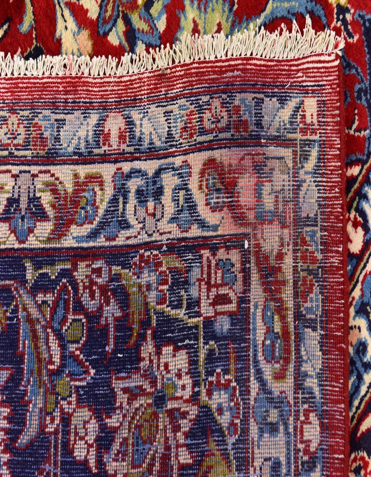 Detail image of  10' x 13' 3  Hand Knotted Isfahan Persian Wool Rug