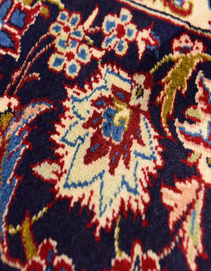 Detail image of  10' x 13' 3  Hand Knotted Isfahan Persian Wool Rug