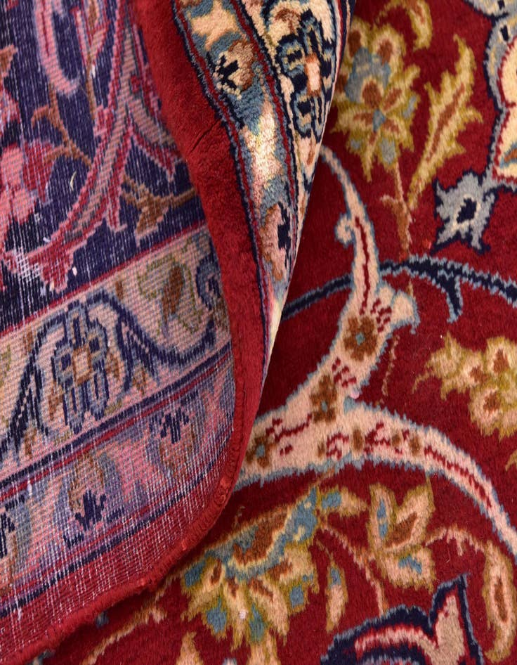 Detail image of  9' 8 x 12' 9  Hand Knotted Isfahan Persian Wool Rug