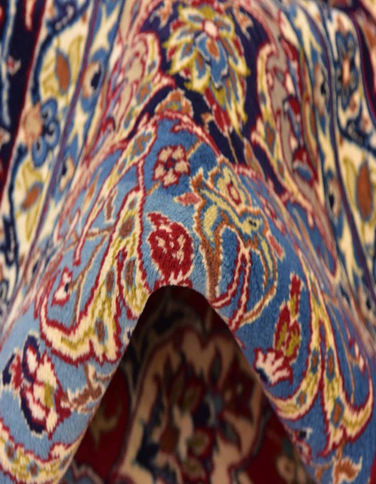 Detail image of  9' 8 x 12' 9  Hand Knotted Isfahan Persian Wool Rug
