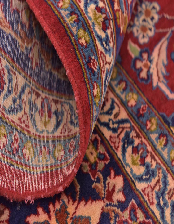 Detail image of  9' 8 x 13'  Hand Knotted Isfahan Persian Wool Rug