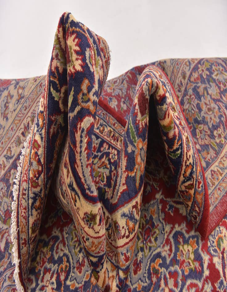 Detail image of  9' 10 x 13' 2  Hand Knotted Isfahan Persian Wool Rug