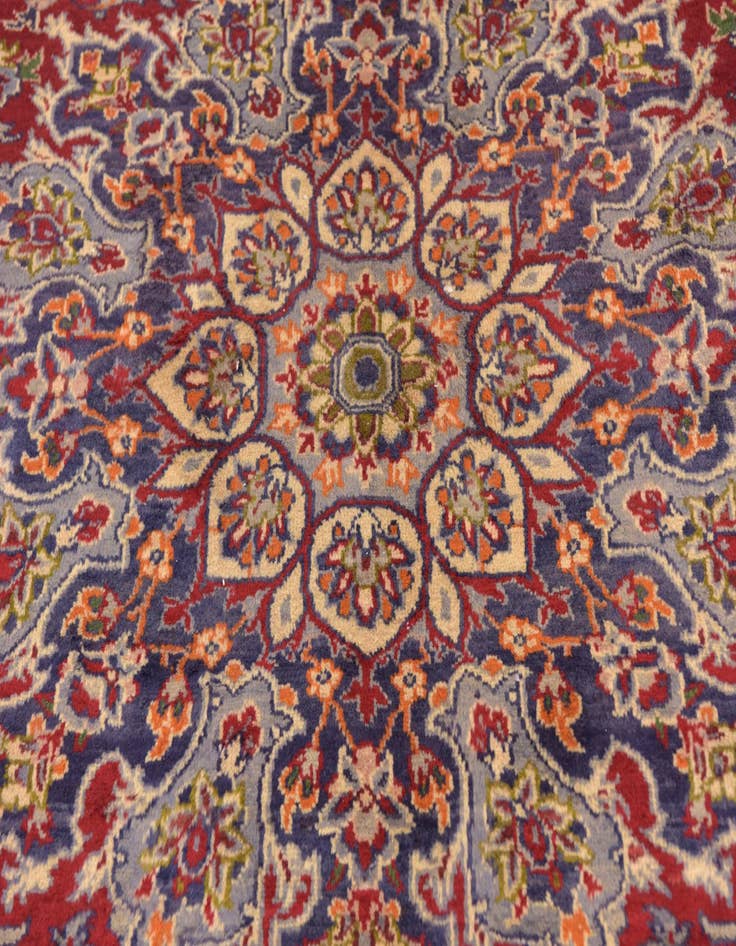 Detail image of  9' 10 x 13' 2  Hand Knotted Isfahan Persian Wool Rug