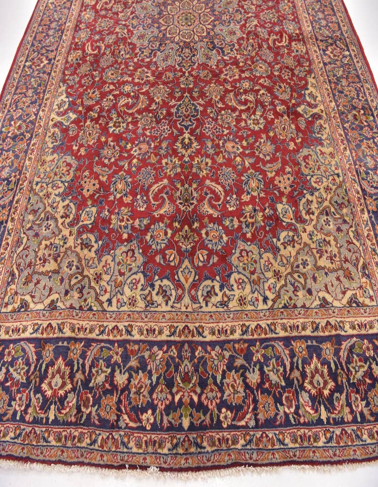 Detail image of  9' 10 x 13' 2  Hand Knotted Isfahan Persian Wool Rug