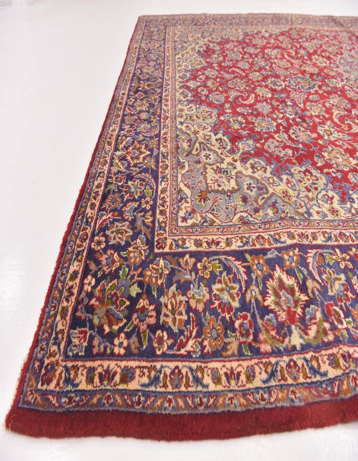 Detail image of  9' 10 x 13' 2  Hand Knotted Isfahan Persian Wool Rug