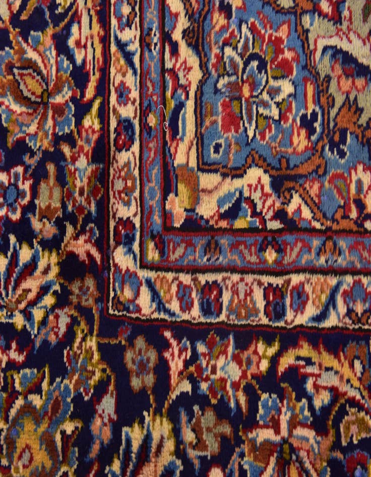 Detail image of  9' 8 x 13' 3  Hand Knotted Isfahan Persian Wool Rug