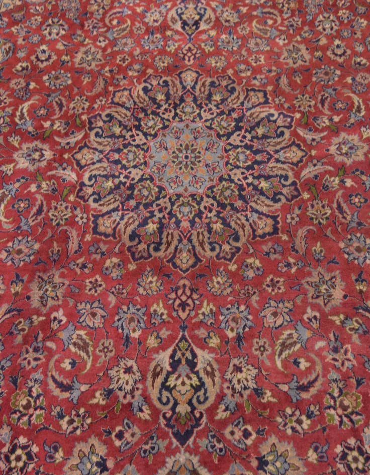Detail image of  9' 9 x 12' 8  Hand Knotted Isfahan Persian Wool Rug