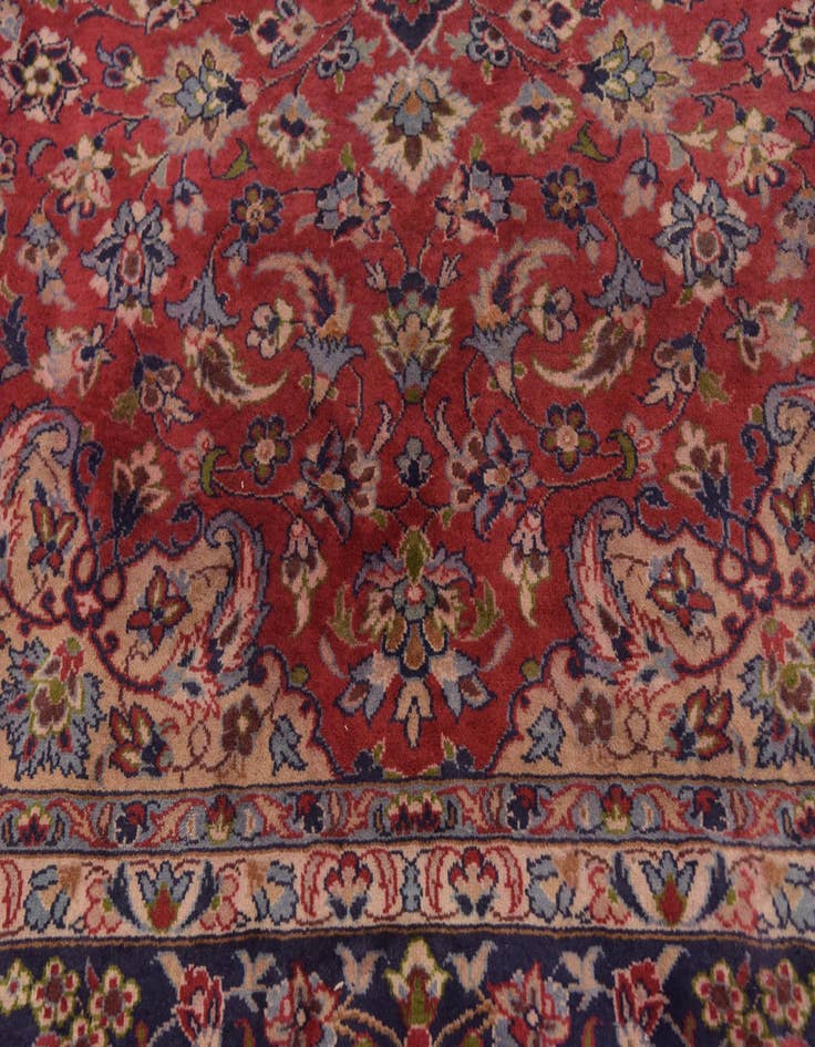 Detail image of  9' 9 x 12' 8  Hand Knotted Isfahan Persian Wool Rug