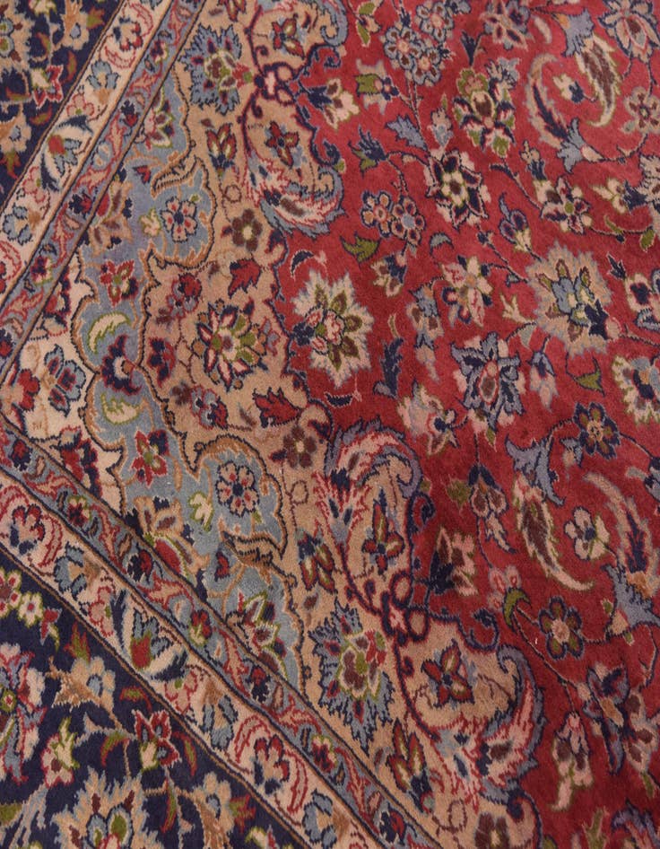 Detail image of  9' 9 x 12' 8  Hand Knotted Isfahan Persian Wool Rug