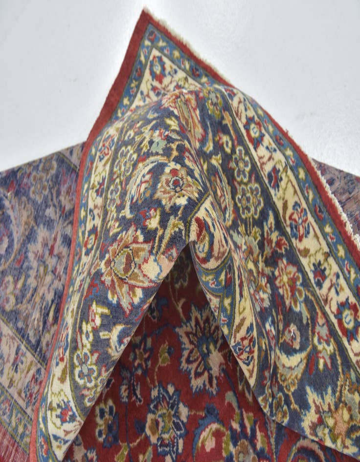 Detail image of  10' x 13' 4  Hand Knotted Isfahan Persian Wool Rug