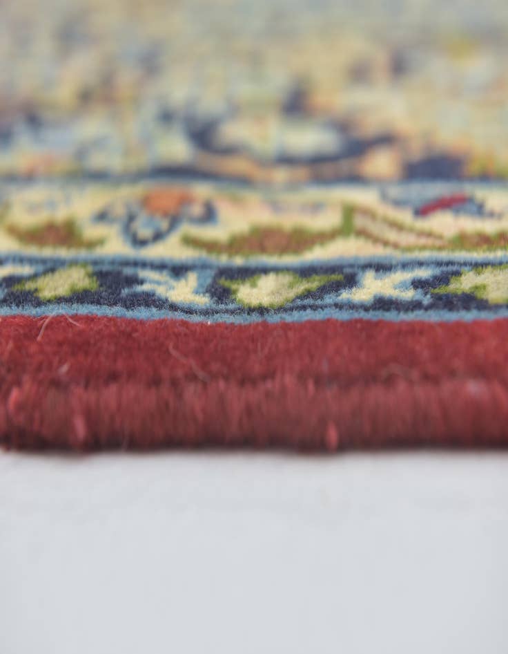 Detail image of  9' 6 x 13'  Hand Knotted Isfahan Persian Wool Rug
