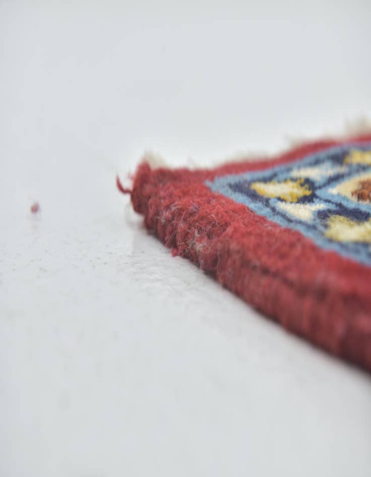 Detail image of  9' 6 x 13'  Hand Knotted Isfahan Persian Wool Rug