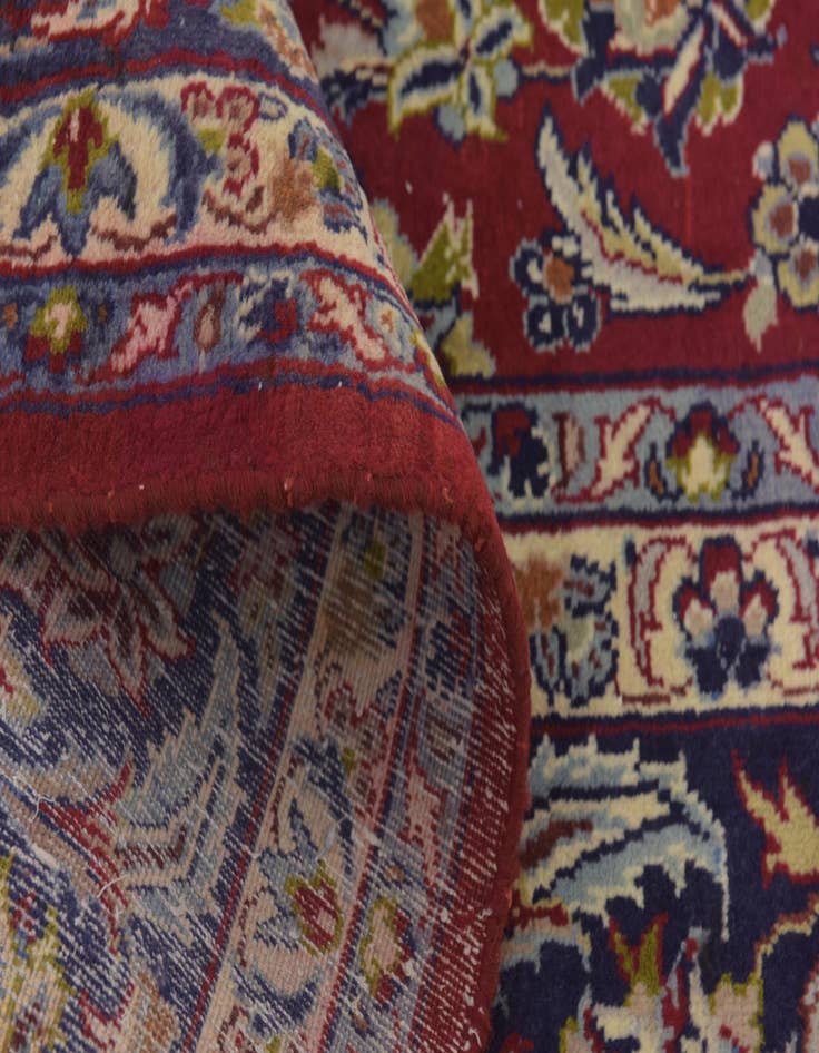 Detail image of  9' 7 x 13'  Hand Knotted Isfahan Persian Wool Rug