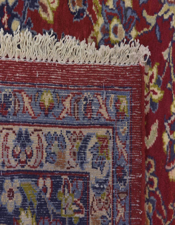 Detail image of  9' 7 x 13'  Hand Knotted Isfahan Persian Wool Rug