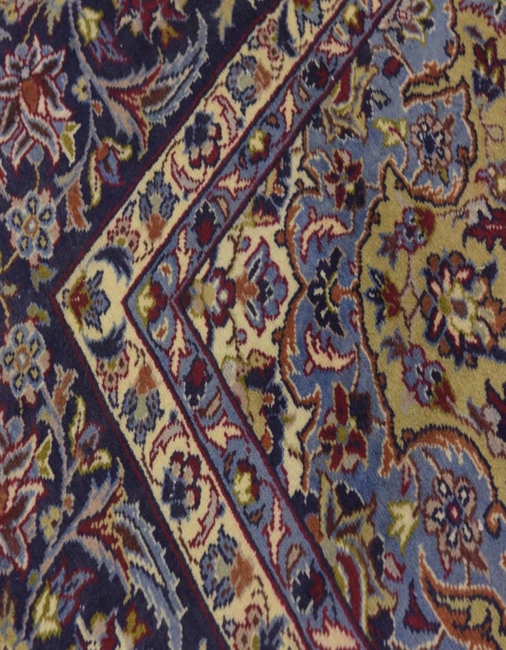 Detail image of  9' 7 x 13'  Hand Knotted Isfahan Persian Wool Rug