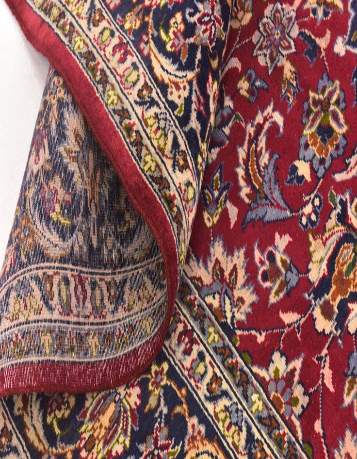 Detail image of  9' 7 x 12' 10  Hand Knotted Isfahan Persian Wool Rug