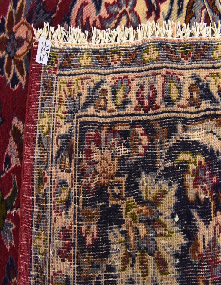 Detail image of  9' 7 x 12' 10  Hand Knotted Isfahan Persian Wool Rug