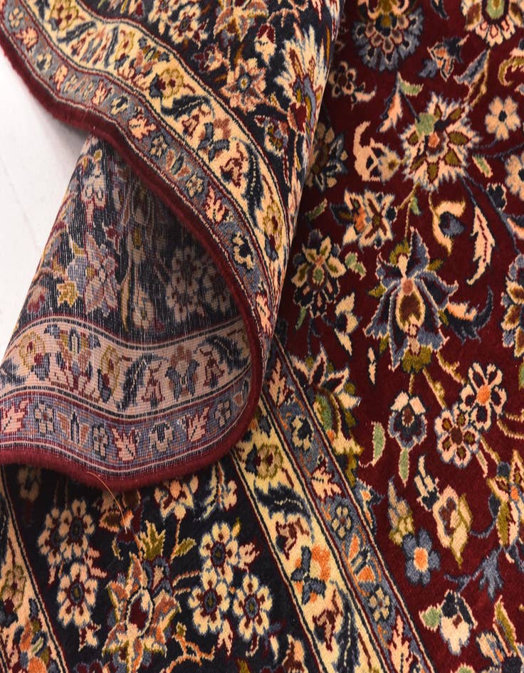 Detail image of  9' 6 x 12' 10  Hand Knotted Isfahan Persian Wool Rug