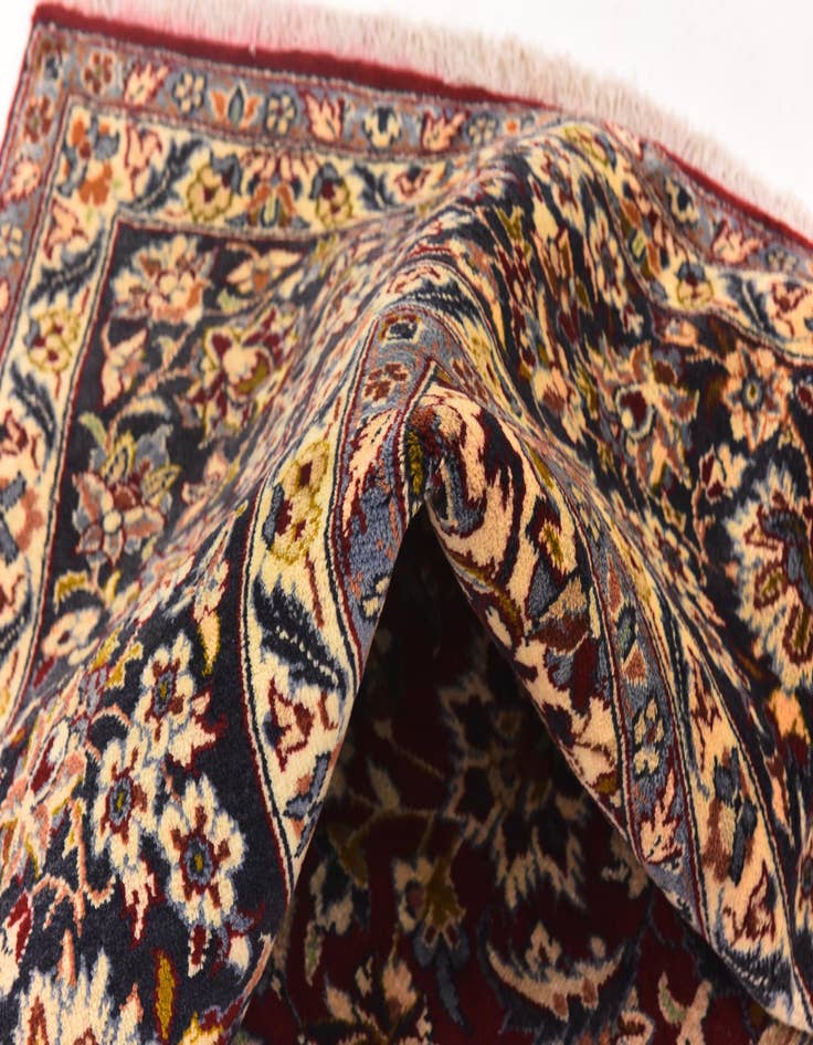 Detail image of  9' 6 x 12' 10  Hand Knotted Isfahan Persian Wool Rug