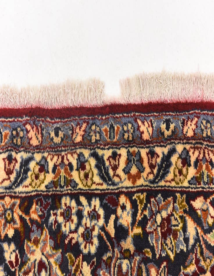 Detail image of  9' 6 x 12' 10  Hand Knotted Isfahan Persian Wool Rug