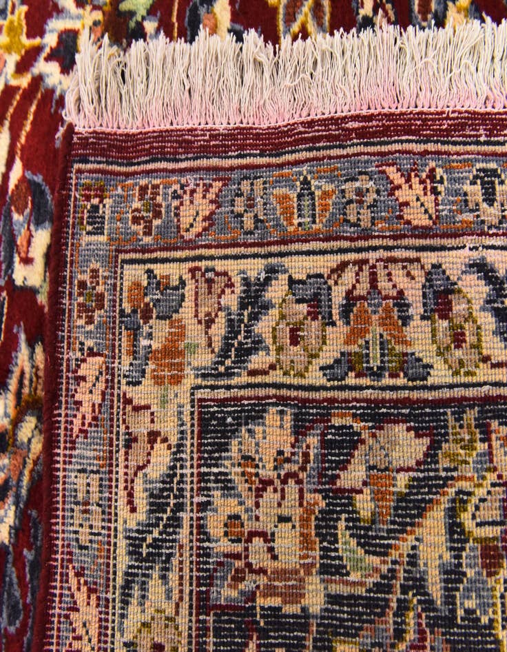 Detail image of  9' 6 x 12' 10  Hand Knotted Isfahan Persian Wool Rug
