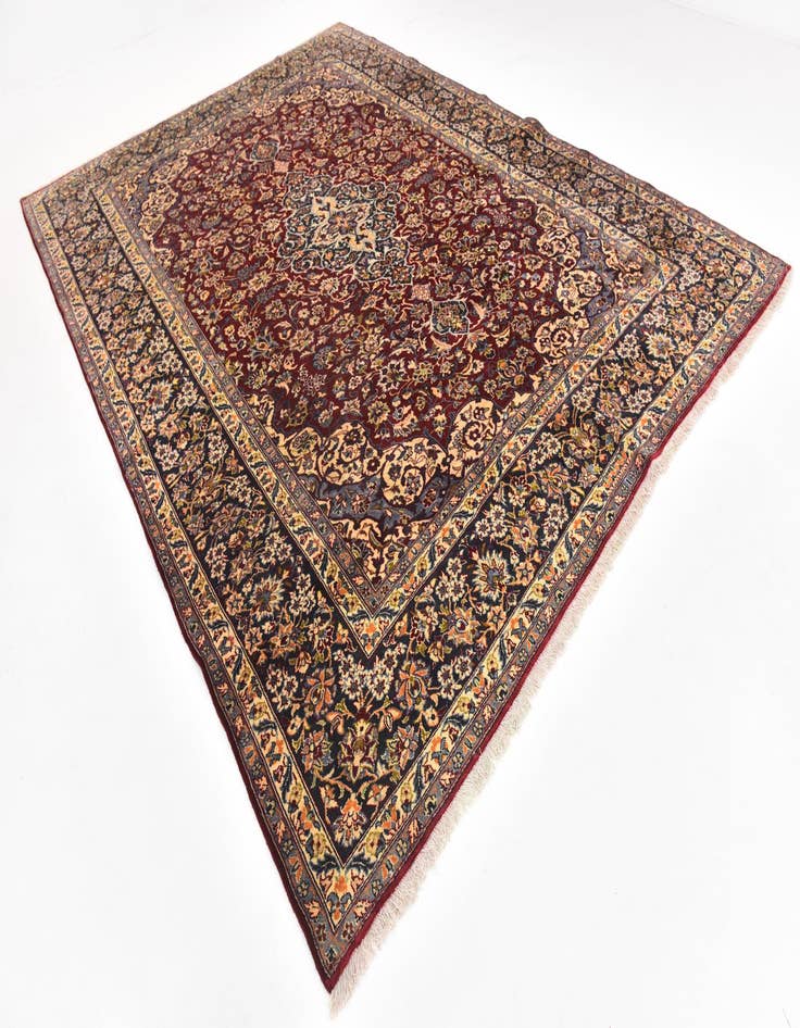 Detail image of  9' 6 x 12' 10  Hand Knotted Isfahan Persian Wool Rug