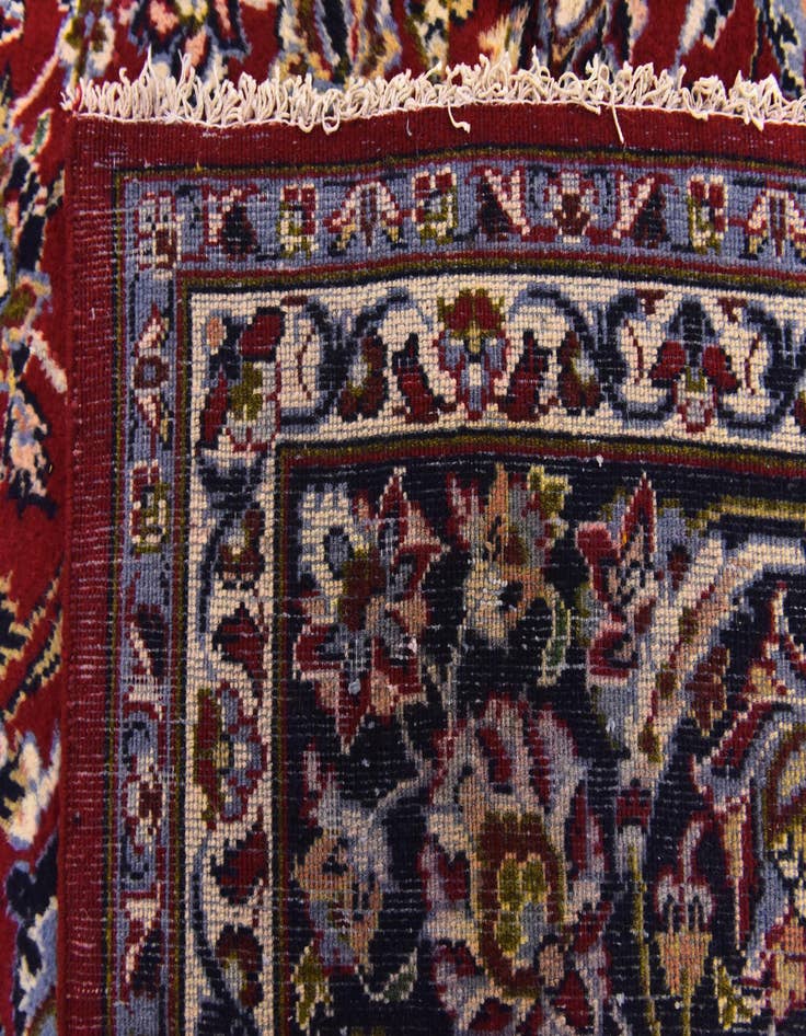 Detail image of 9' 9 x 13' Hand Knotted Isfahan Persian Wool Rug