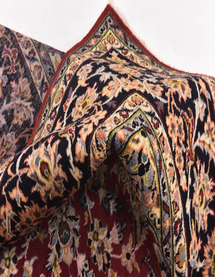 Detail image of  9' 10 x 13' 3  Hand Knotted Isfahan Persian Wool Rug