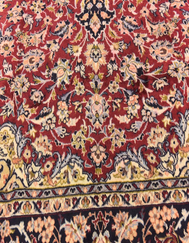 Detail image of  9' 10 x 13' 3  Hand Knotted Isfahan Persian Wool Rug