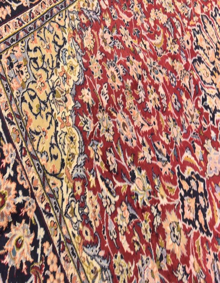 Detail image of  9' 10 x 13' 3  Hand Knotted Isfahan Persian Wool Rug