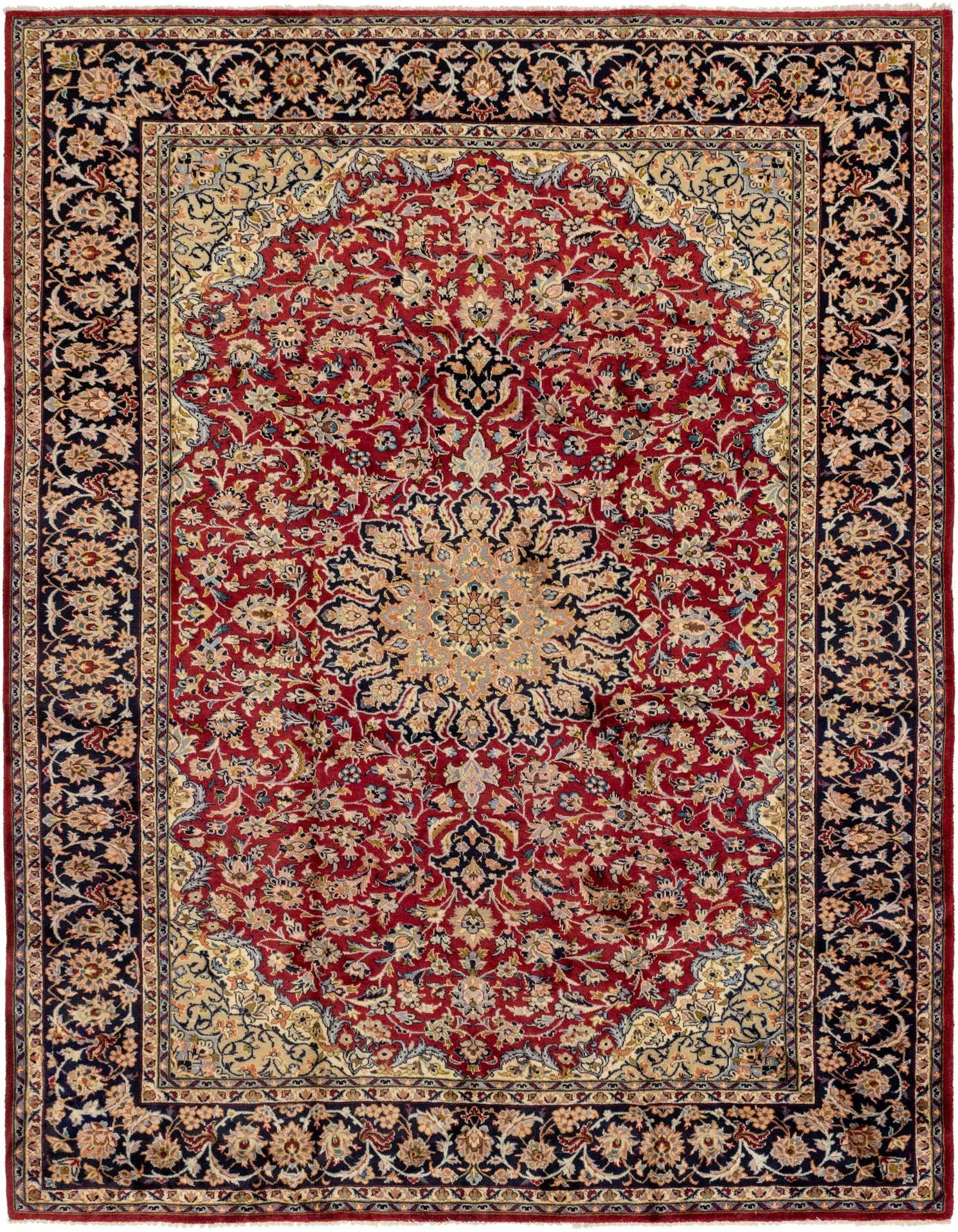 Primary image  9' 10 x 13' 3  Hand Knotted Isfahan Persian Wool Rug