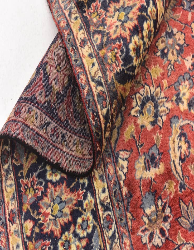 Detail image of  9' 7 x 12' 9  Hand Knotted Isfahan Persian Wool Rug