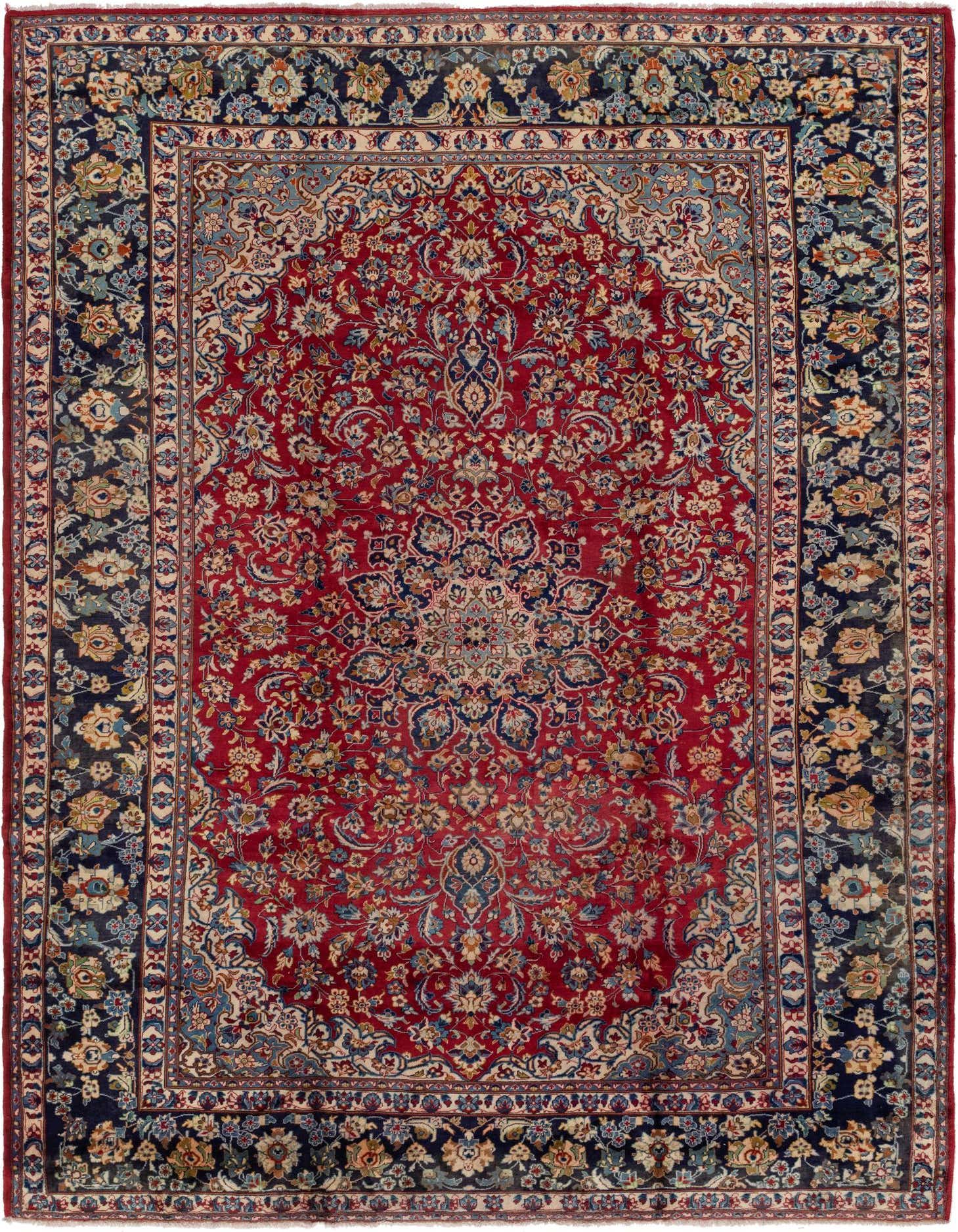 Primary image 9' 10 x 13' 8 Hand Knotted Isfahan Persian Wool Rug
