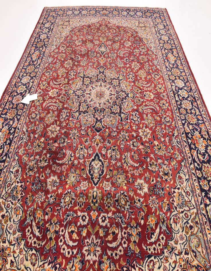 Detail image of  9' 10 x 13' 3  Hand Knotted Isfahan Persian Wool Rug