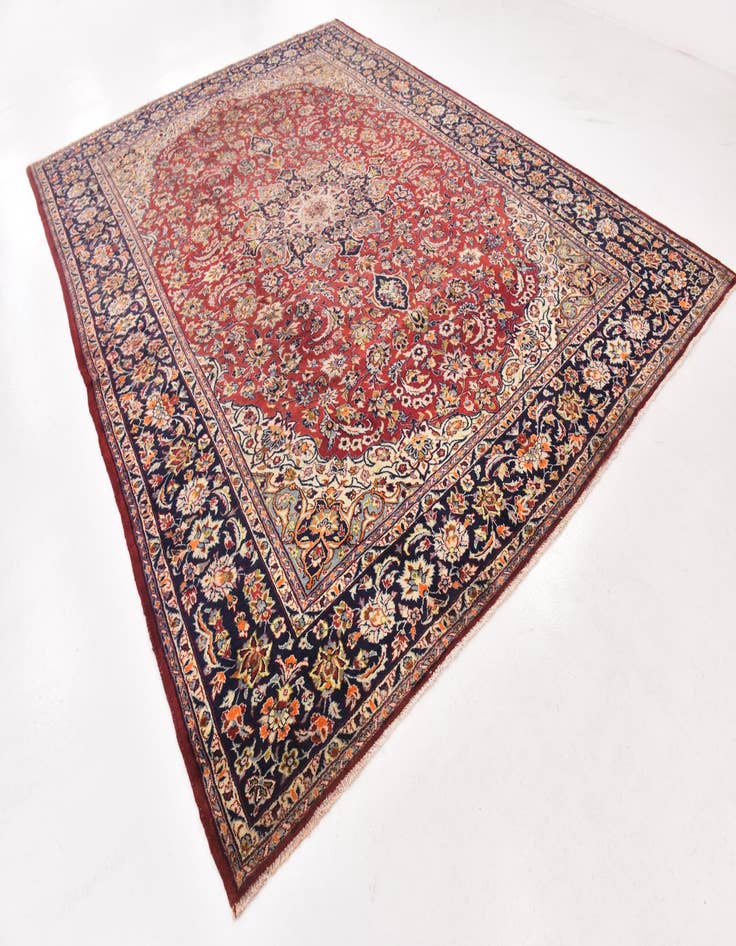 Detail image of  9' 10 x 13' 3  Hand Knotted Isfahan Persian Wool Rug