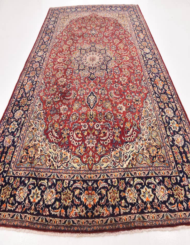 Detail image of  9' 10 x 13' 3  Hand Knotted Isfahan Persian Wool Rug