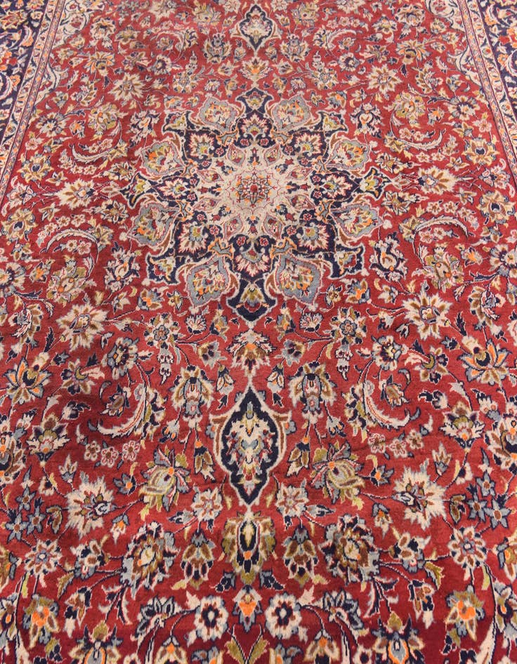 Detail image of  9' 10 x 13' 3  Hand Knotted Isfahan Persian Wool Rug