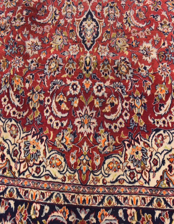 Detail image of  9' 10 x 13' 3  Hand Knotted Isfahan Persian Wool Rug