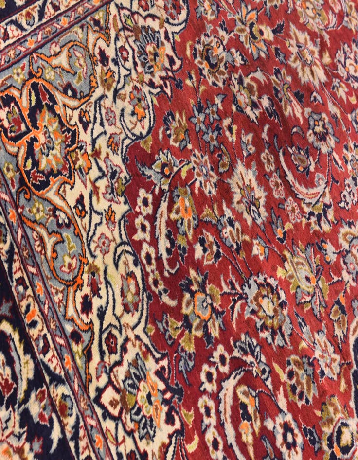 Detail image of  9' 10 x 13' 3  Hand Knotted Isfahan Persian Wool Rug