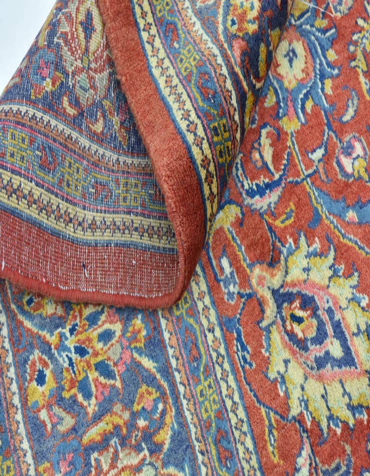 Detail image of  10' x 12' 9  Hand Knotted Isfahan Persian Wool Rug