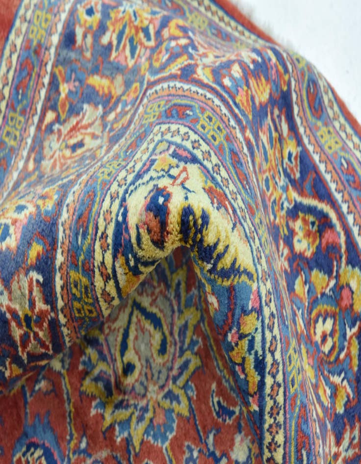 Detail image of  10' x 12' 9  Hand Knotted Isfahan Persian Wool Rug